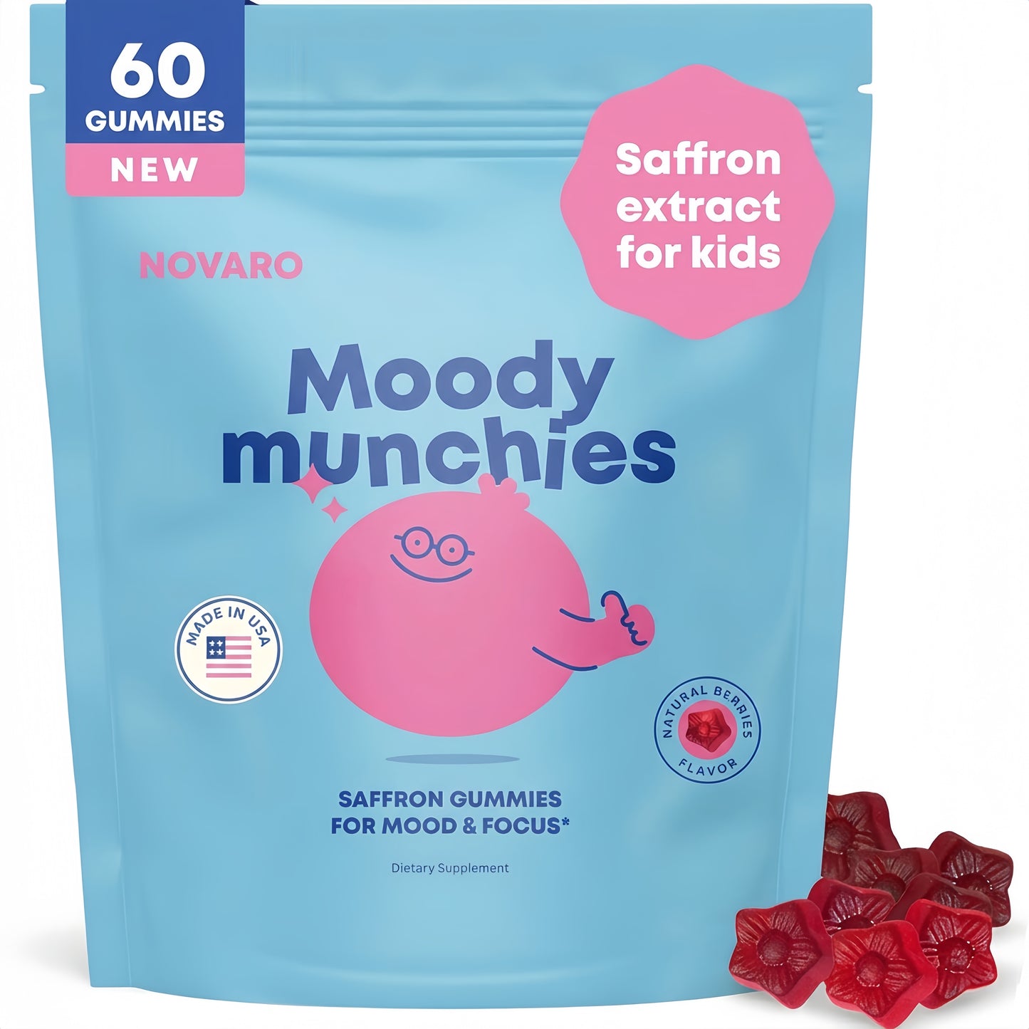 Moody Munchies Saffron Gummies